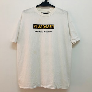 Vintage 90s SFMOMA san francisco museum of modern art salute to teachers appreciation tee rare single stitch made in usa beauty distressed