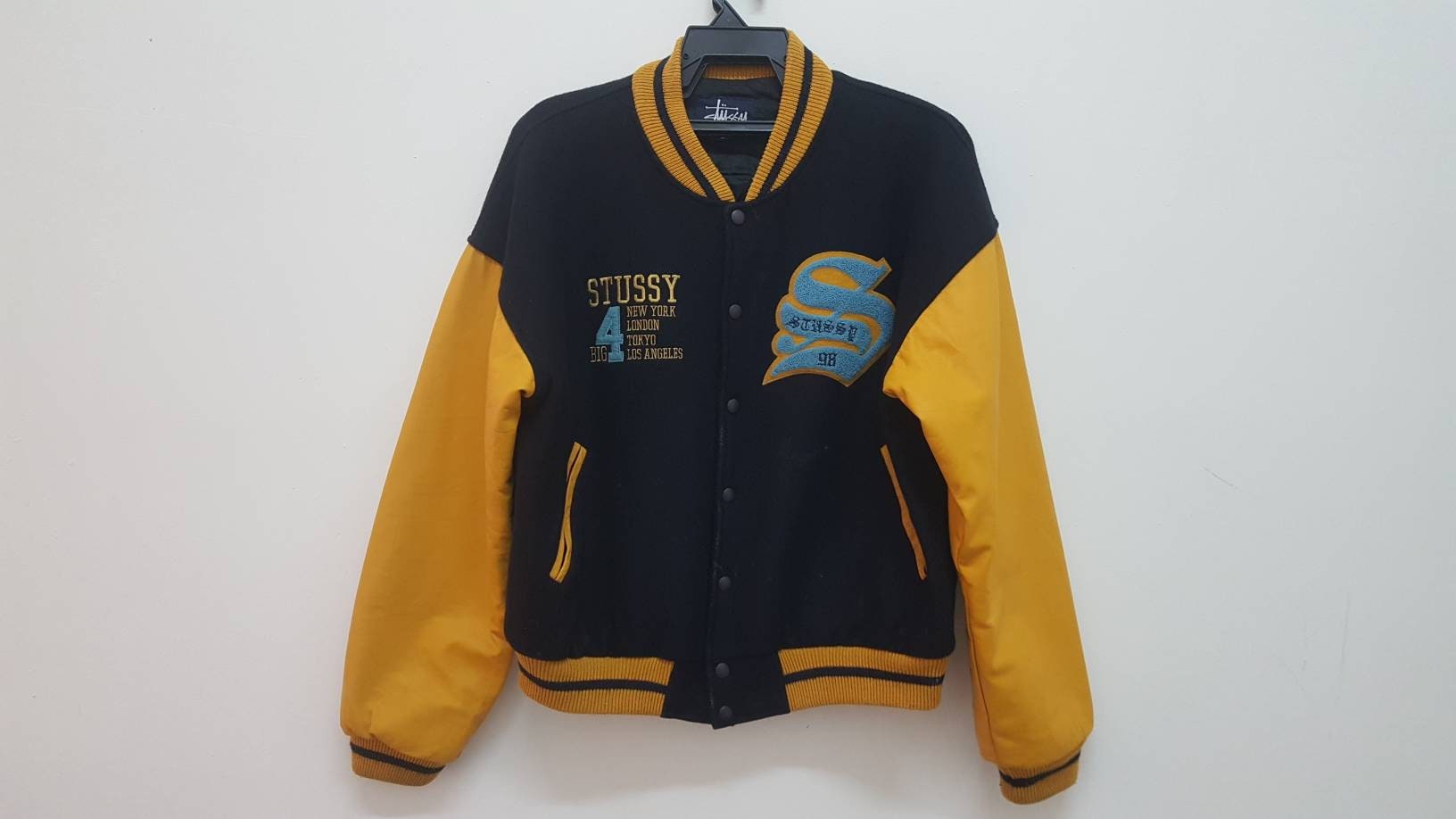 old stussy big 4 jacket-