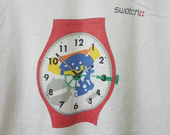 Vintage 90s Swatch Watch promo Tシャツ Vintage 90s Swatch Watch promo Tシャツ