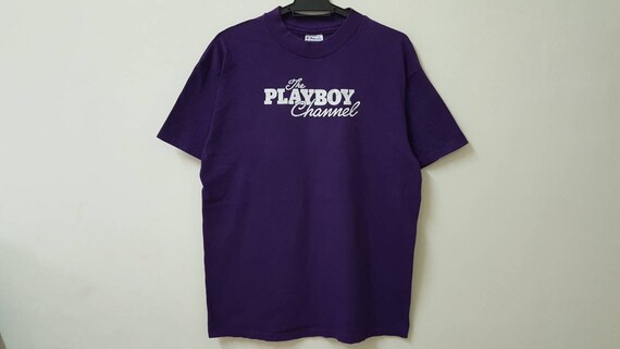 Playboy TV Tシャツ XL Vintage 90s THE PLAYBOY CHANNEL Tv Like Never Before Promo T Shirt