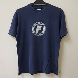 Vintage 90s FOUNDATION SKATEBOARDS super co. Single stitch made in usa rare skate t shirt