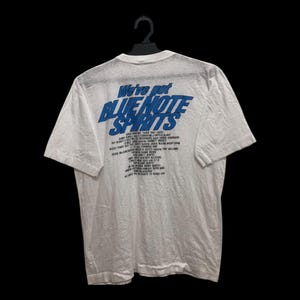 Vintage 80s 1987 mT. FUJI jazz festival with BLUE NOTE records we’ve got blue note spirit rare jazz tee single stitch soft thin material