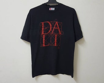 ヴィンテージ 80年代 サルバドール・ダリ美術館 Tシャツ ブラック M 