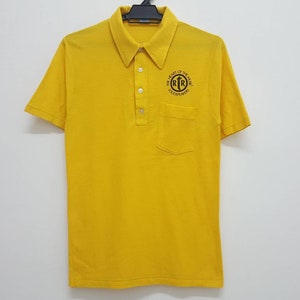 Vintage 70s 80s RTR SPEAKERS the heart of the music loudspeakers pocket polo tee made in usa rock and roll style tee