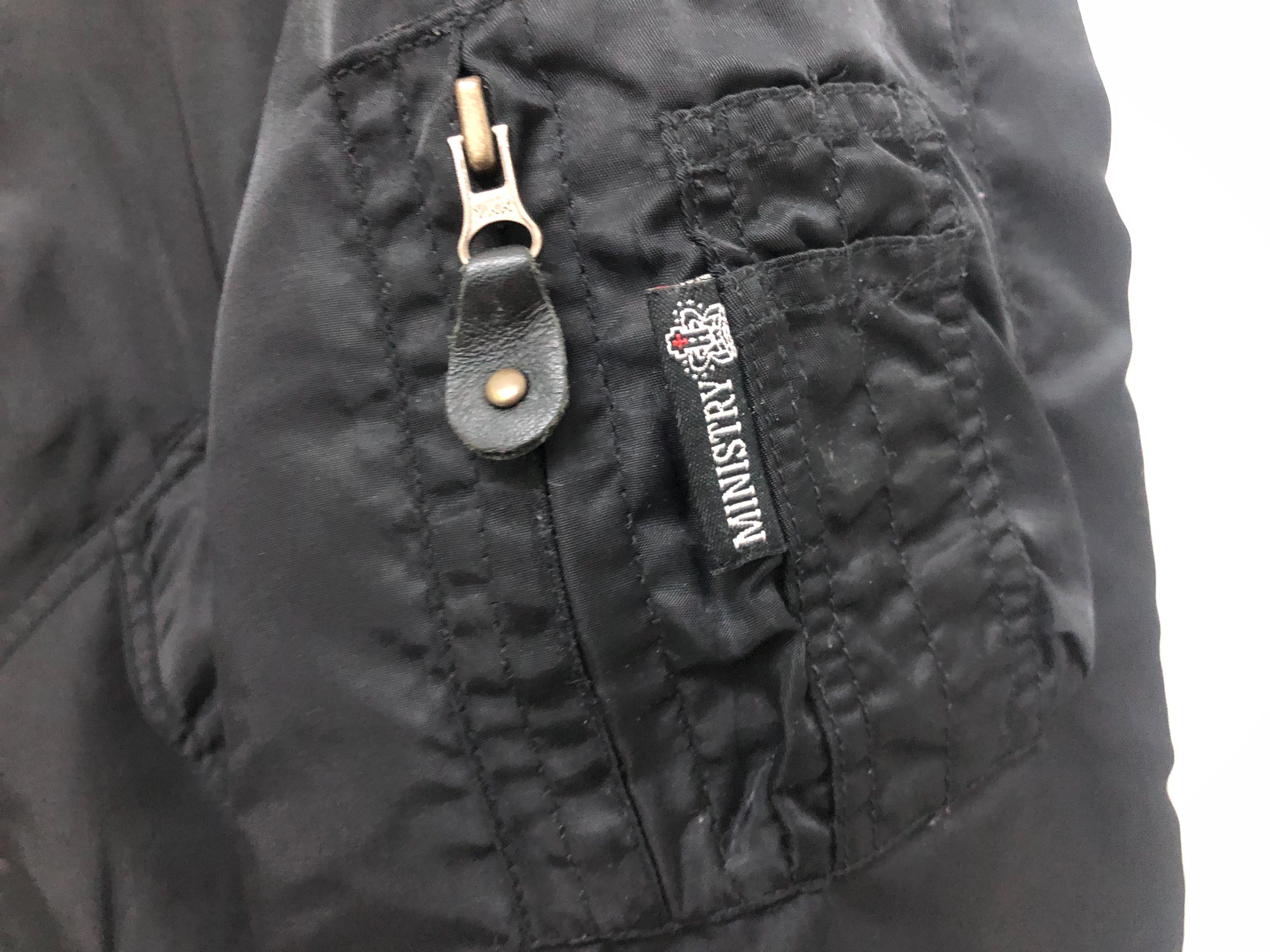 Vintage 90s MINISTRY OF SOUND Label Crew Staff Ma2 Flight Jacket 