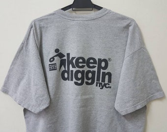 Vintage 00s KEEP DIGGIN NYC Fuck Bush Eric B for President