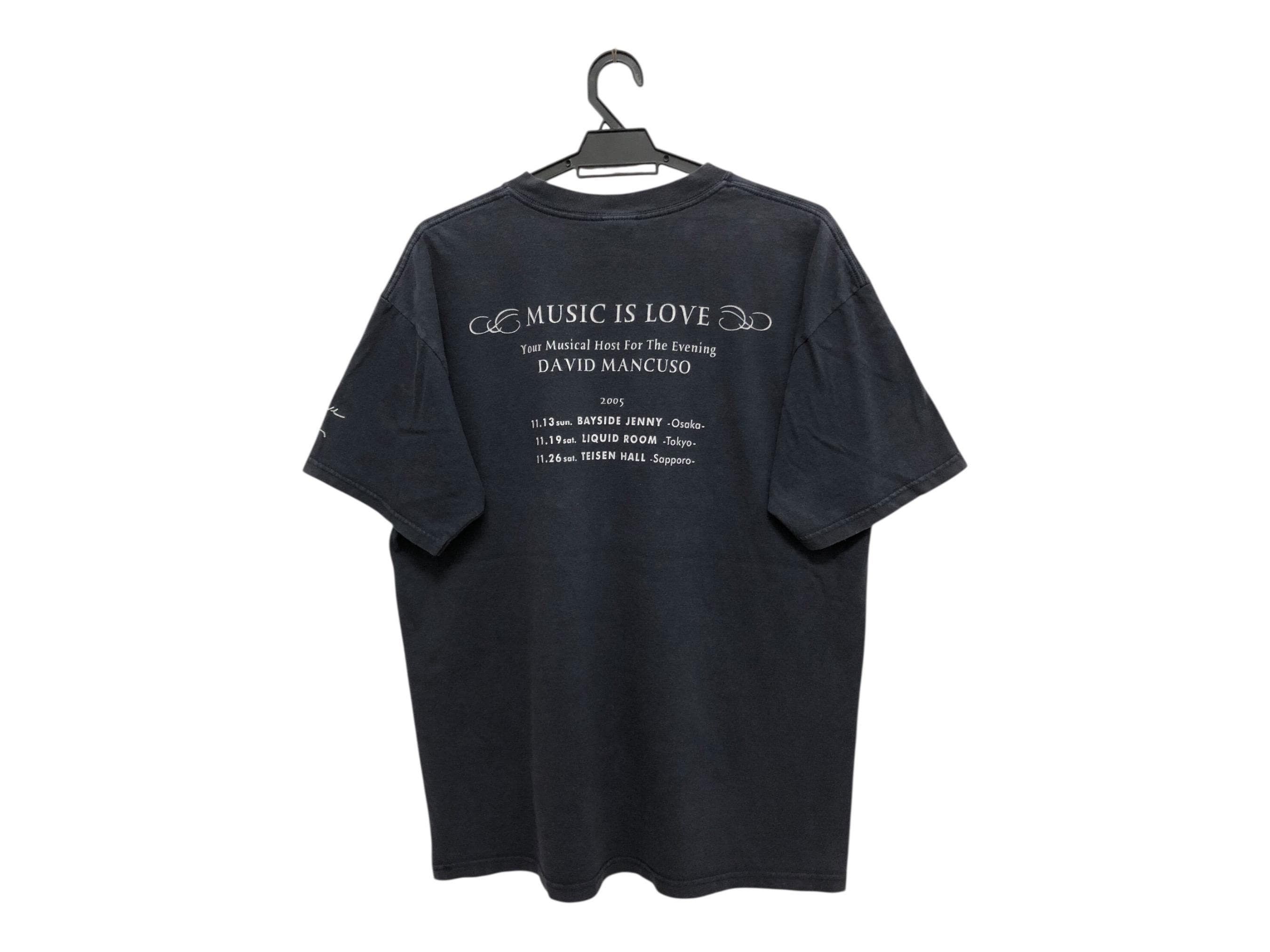 Vintage 00s 2005 DJ DAVID MANCUSO Music is Love Tour Tee Little