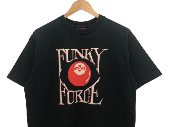 Vintage MAJOR FORCE records funky force logo tee … - image 3