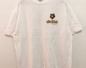 Vintage 90s 1994 BASKIN ROBBINS yogurt gone crazy madness for your mouth promo tee aesthetic beauty art pop style single stitch made in usa