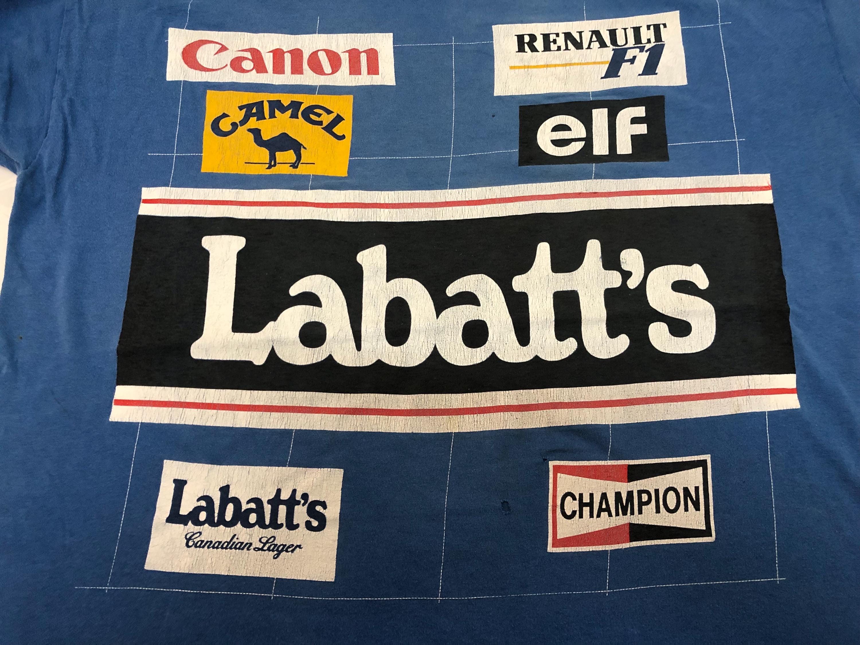 Vintage 90s RENAULT F1 Nigel Mansell Canon Camel Elf Labatt's