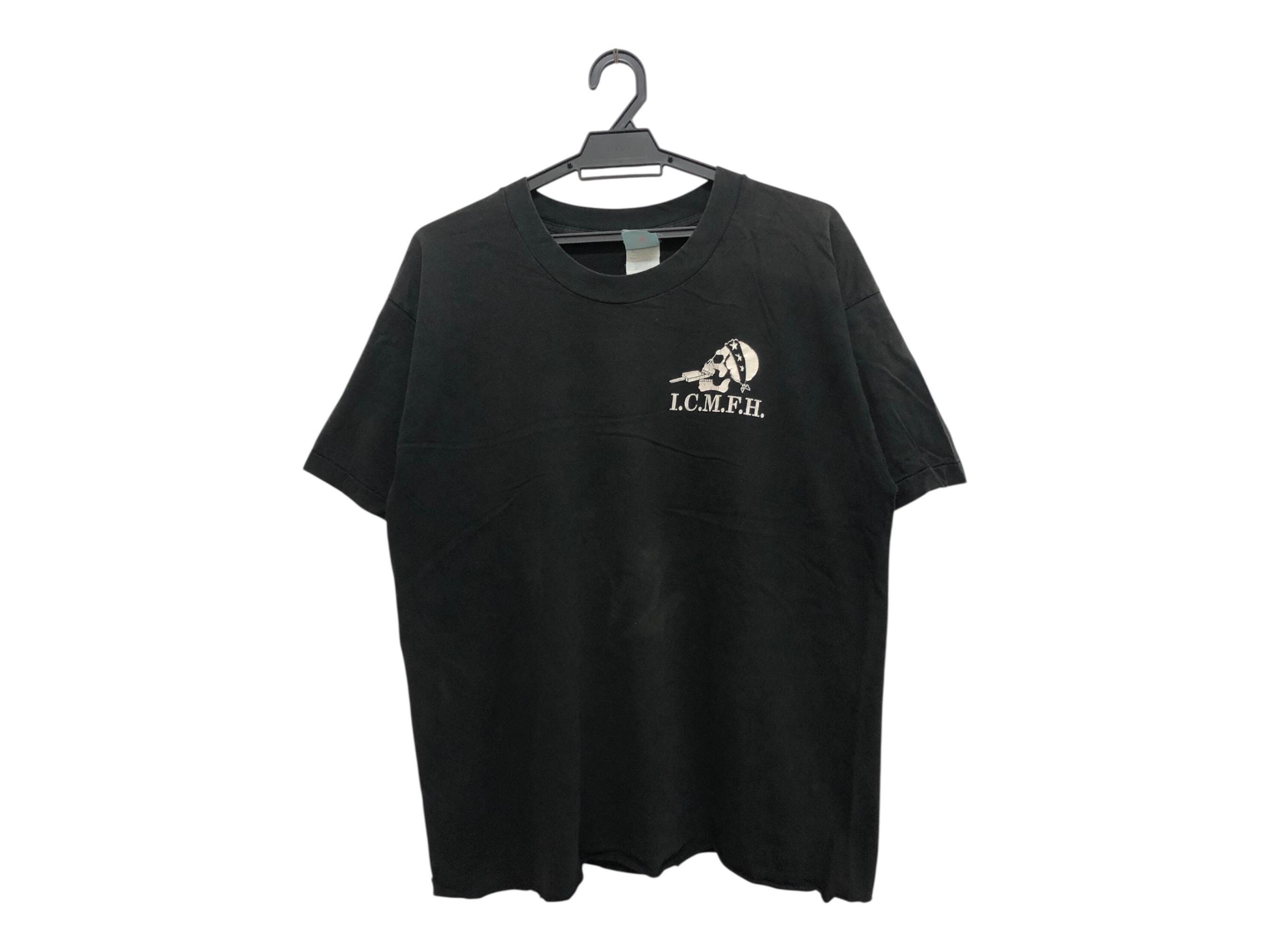 Vintage 90s I.C.M.F.H. Ice Cream Man From Hell Biker Tee 