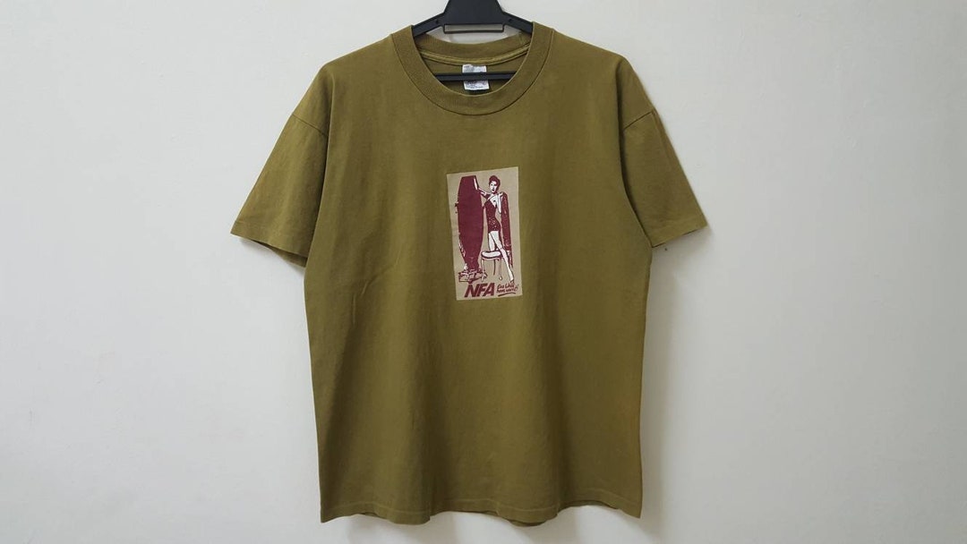 Vintage 90s NFA Board Gear Sports Skateboard Surfboard Snowboard Made in  Usa Single Stitch T Shirt Rare Skaterock Style