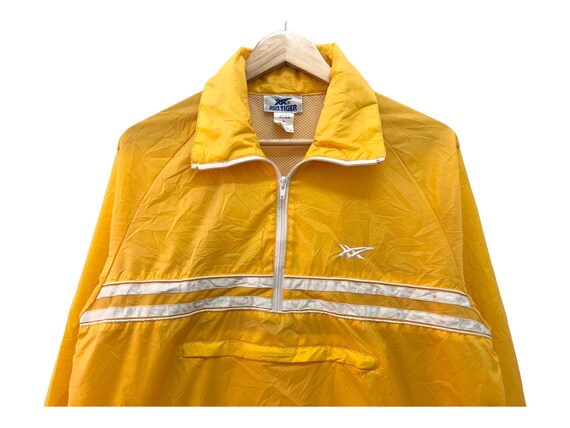 Vintage 80s ASICS TIGER nylon anorak jacket - image 3