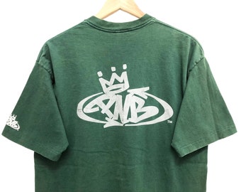 Vintage 90s PNB NATION CLOTHING Big Back Logo Single Stitch