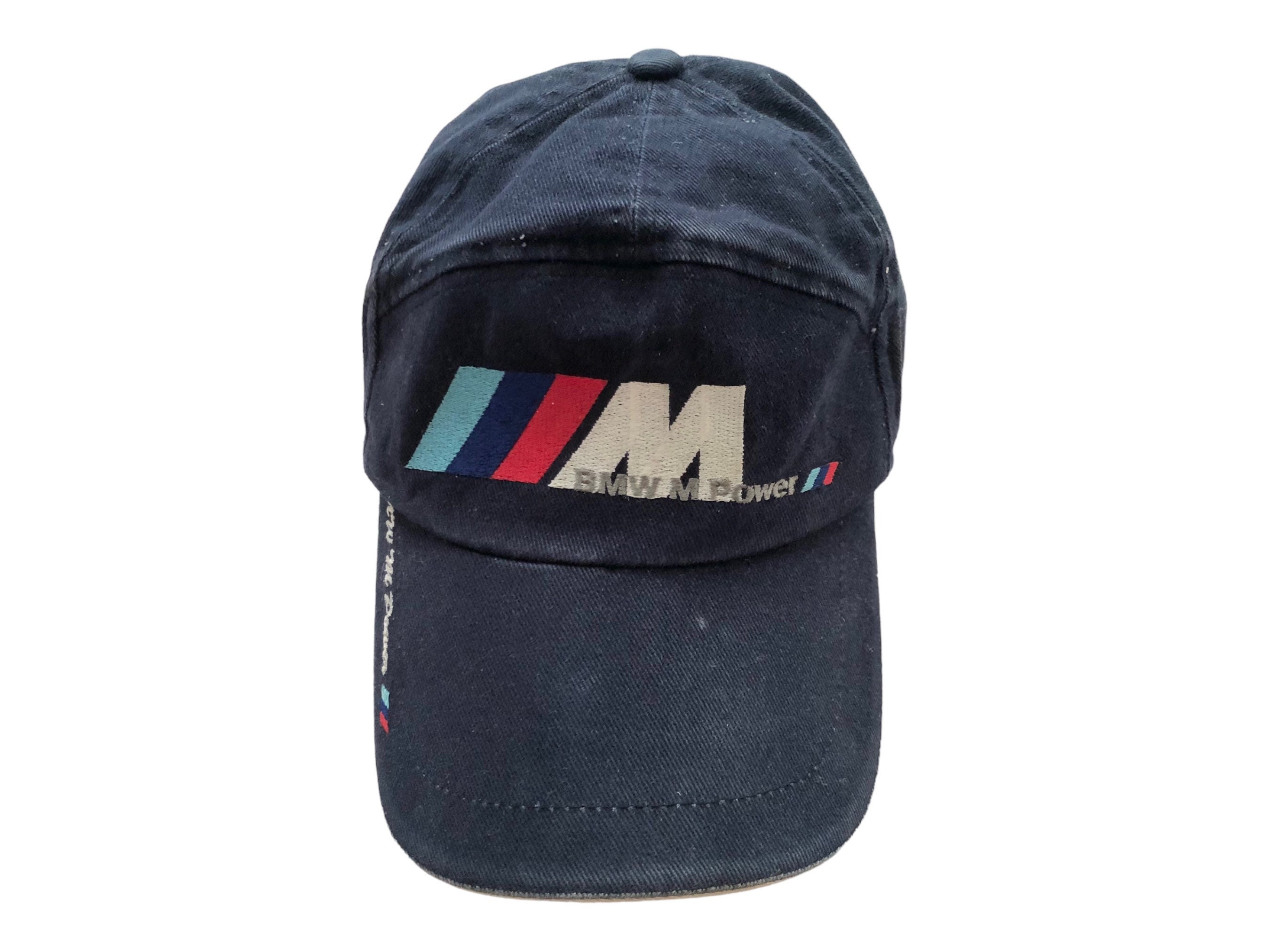 Vintage BMW M POWER Racing Motorsport Cap Hat 5 Panels Full