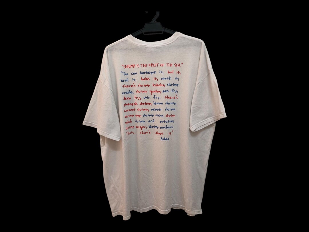 T-shirt Bubba Gump Shrimp Co Chicago Marron Taille L - Occasion Très Bon état, Style Graphic Tee