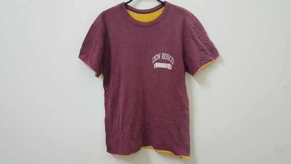 Vintage 80s CHAMPION Don Bosco reversible t-shirt