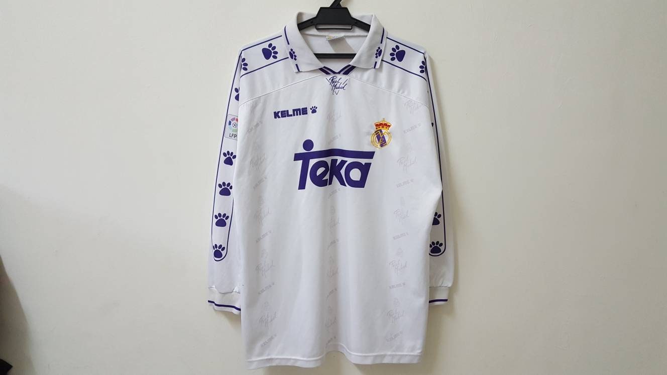Vintage 90s 1995 - 1996 REAL MADRID Football Soccer Club