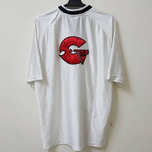 Vintage 90s WUTANG GZA v neck jersey big logo embroidered rare GZA back logo rare jersey hip hop rap style