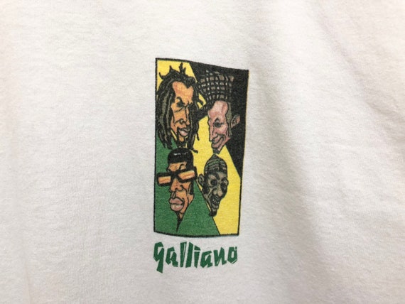 Vintage 90s GALLIANO skunk funk promo tee leftfie… - image 5