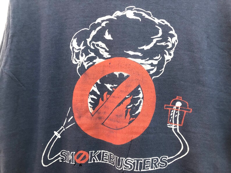 Vintage 80s SMOKEBUSTERS Longsleeve Blunt Dope Graphical Beauty ...