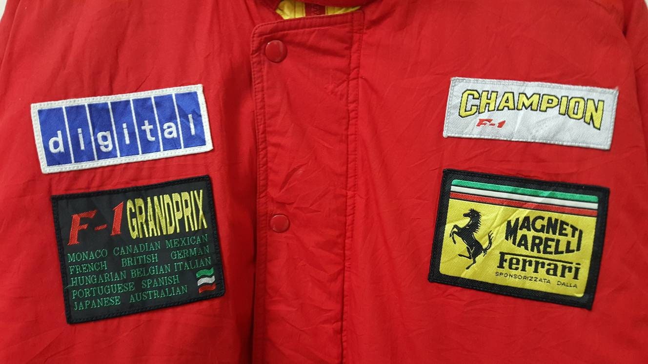 Vintage 90s FERRARI MAGNETI MARELLI Racing Motorsport Jacket
