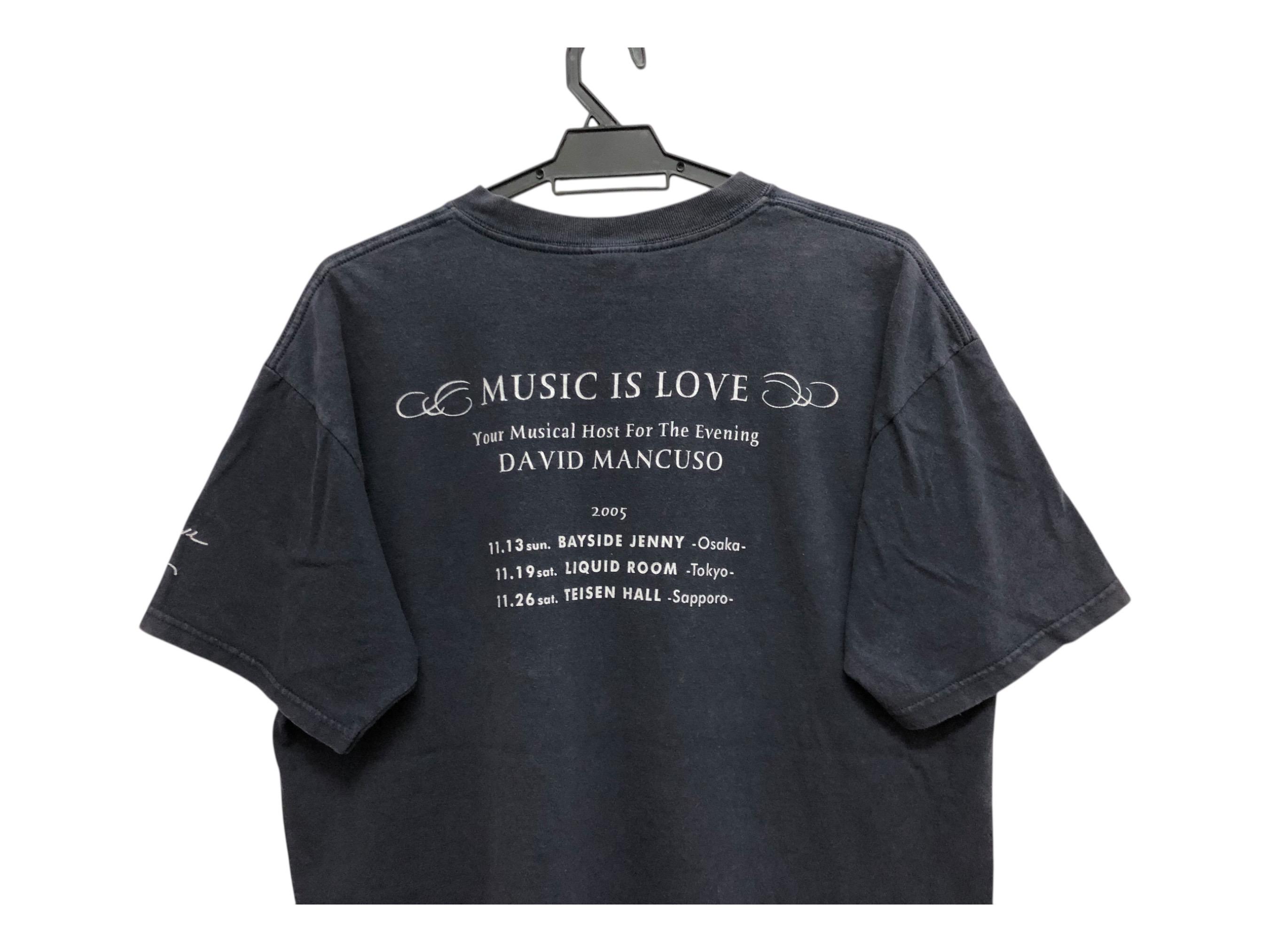 Vintage 00s 2005 DJ DAVID MANCUSO Music is Love Tour Tee Little