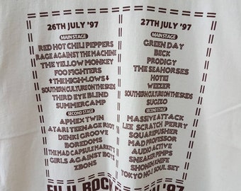 Vintage 90s 1997 FUJI ROCK FESTIVAL First Year of Mega Rock