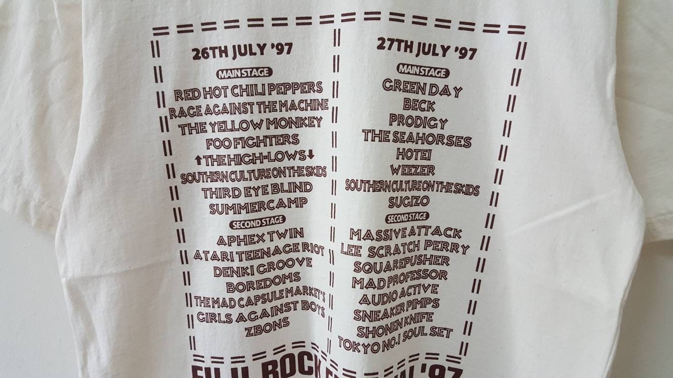 Vintage 90s 1997 FUJI ROCK FESTIVAL First Year of Mega Rock