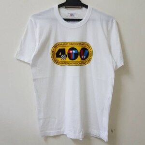 Vintage 80s 1984 tamiya r/c carro grand prix 400th apresentação de vídeo começando promo t camisa único ponto raro t camisa