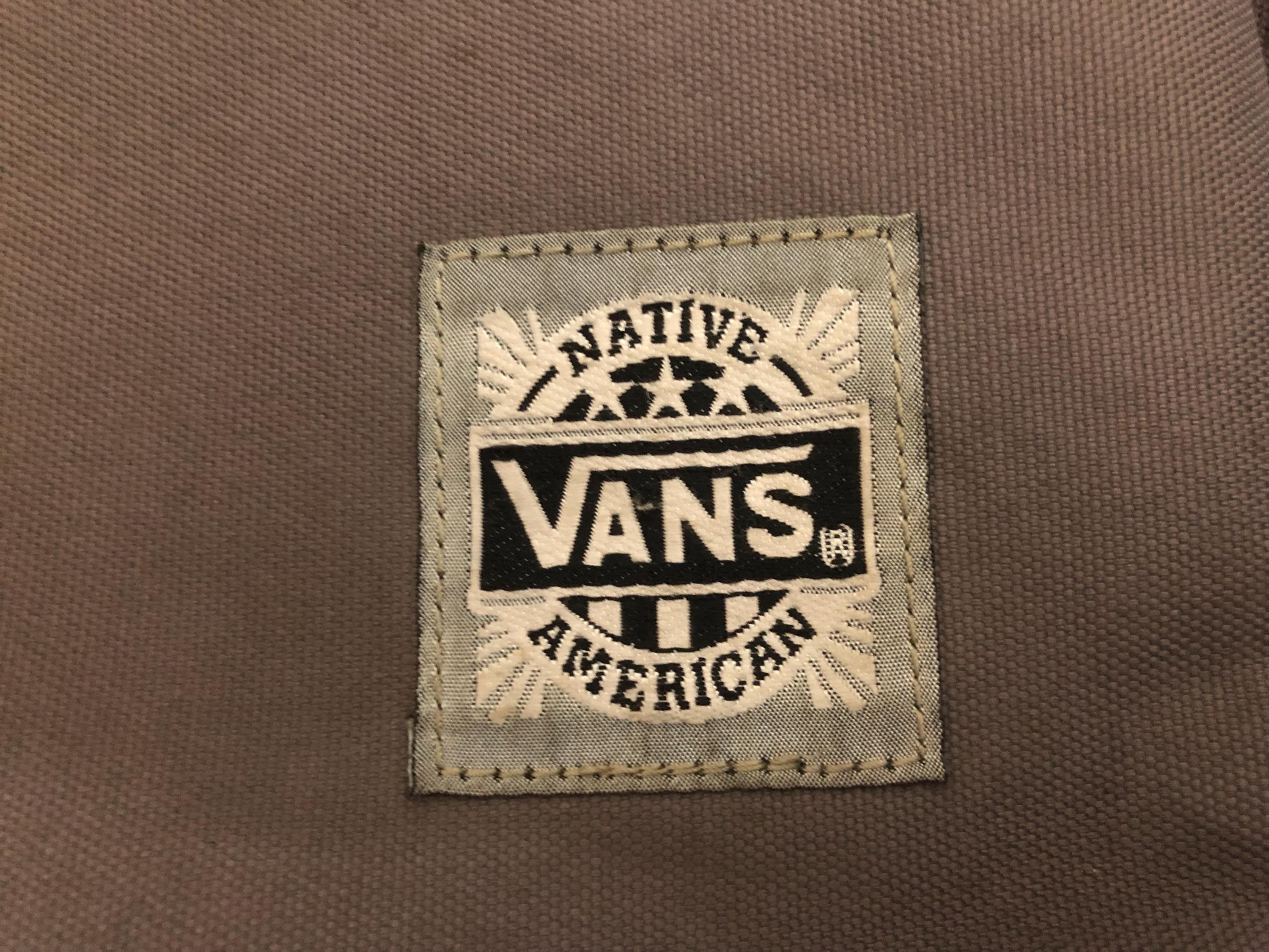 Vintage 90s VANS NATIVE AMERICAN Skateboard Streetwear Bag