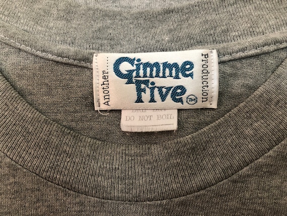 JUDY BLAME ジュディブレイム GIMME FIVE STAY SAFE Vintage 90s OG JUDY BLAME Stay Safe by Gimme Five Single Stitch