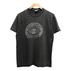 Vintage 90s NORTHWEST AIRWAVE INC. u.s. airmail-express passenger service logo tee beauty distressed