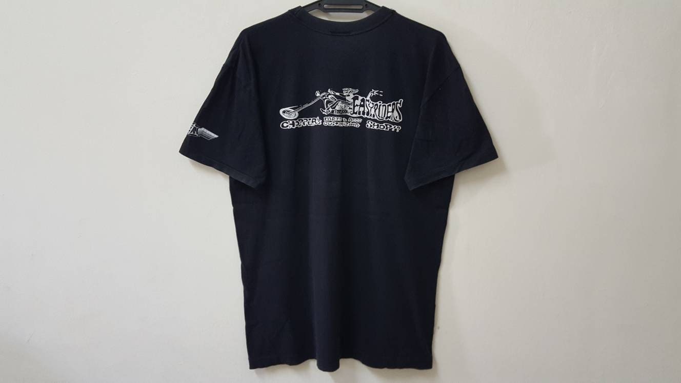 Vintage 80s EASYRIDERS Japan Opening Choppers Shop Promo Tees Rare