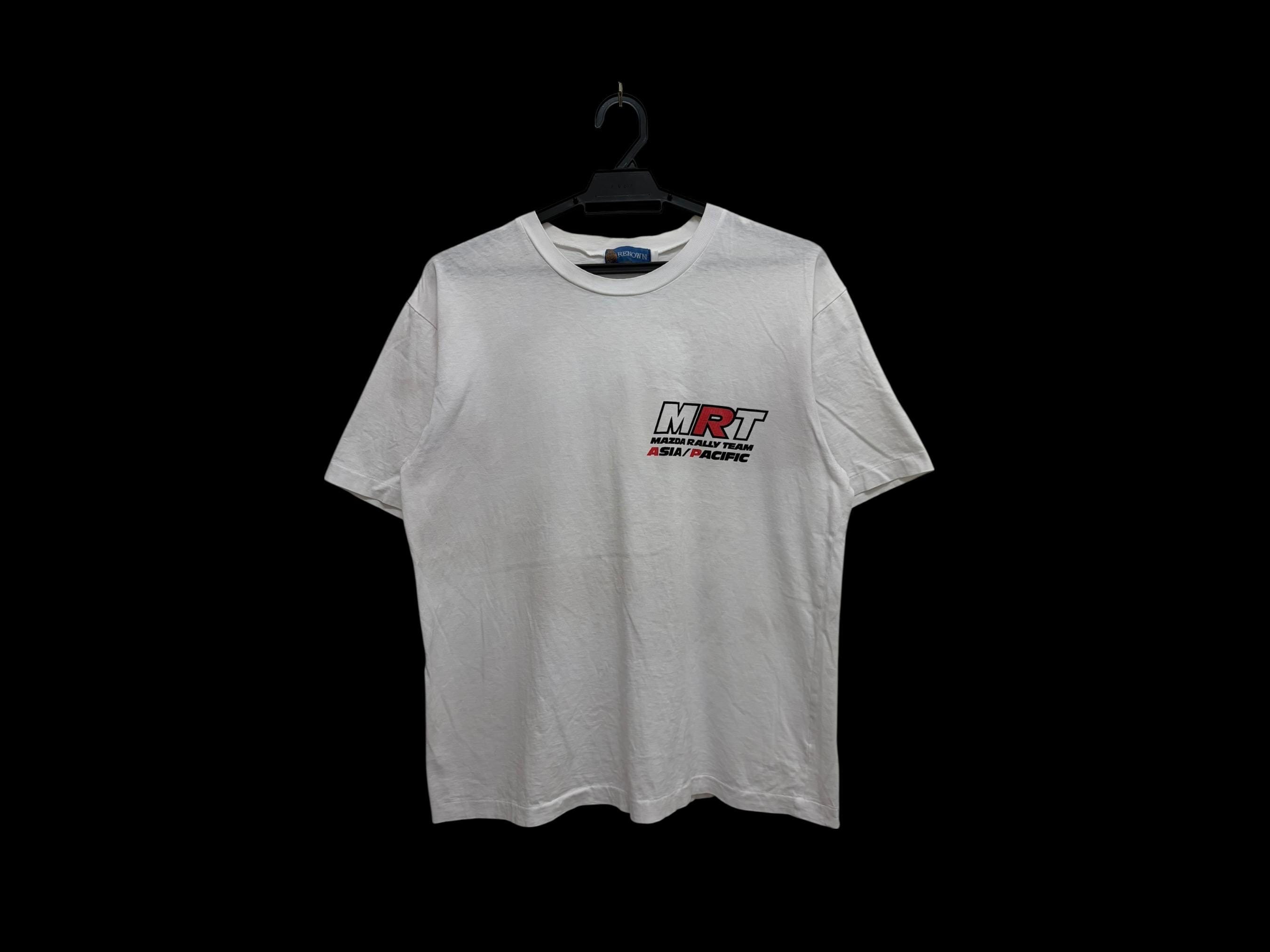 Vintage 80s 90s MRT MAZDA RALLY Team Asia Pacific Promo Tee Single