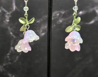 Glass Flower Earring Set