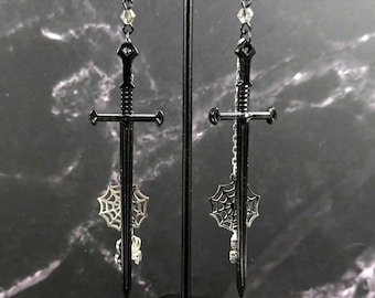 Spider Queen Greatsword Earring Set