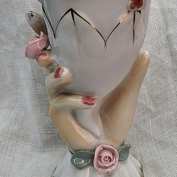 Antique Porcelain Lady's Hand Holding a Vase in Excellent Condition. Rare!
