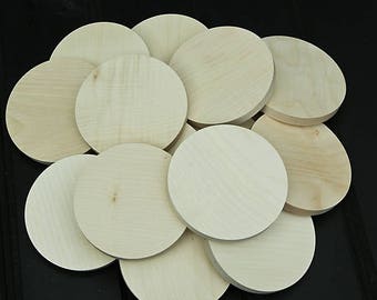 Special offer Bargain pack of 15... 3 inch Solid Sycamore circles 10mm thick