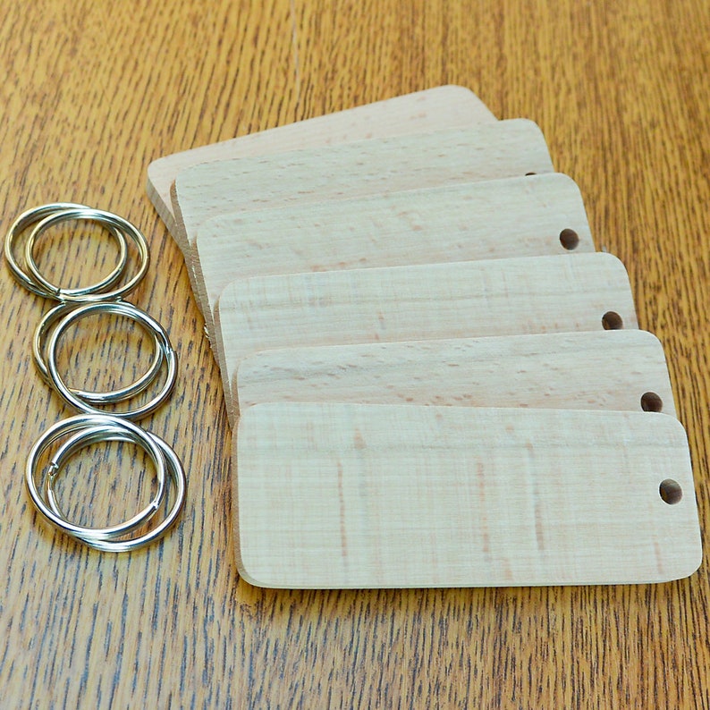 6 Extra Large Beech Key Fob Blanks Hand Made From the Finest Etsy UK