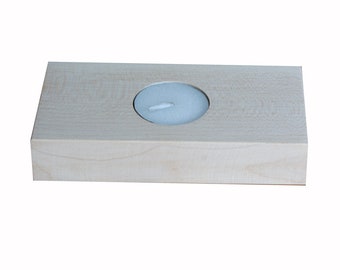 Pack of 6 Rectangular Night Light Holder Center Pyrography blanks made from Top Quality Solid Sycamore