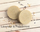 Lavender Peppermint - Essential Oil Handmade Soap Handcrafted Soap Cold Process Soap Goat Milk Soap Artisan Soap Vegan Soap Option