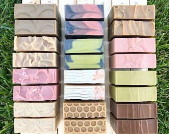 3 Soap Bars - Choose any 3 bars | Handcrafted Soap | Cold Process Soap | Handmade Soap | Soap Set | Artisan Soap | Vegan Soap Options