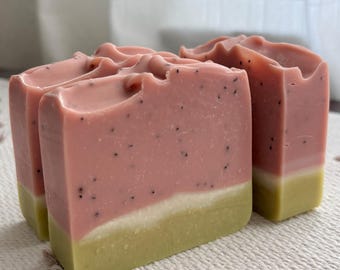 Sandía - Jabón vegano / Jabón artesanal / Jabón de proceso en frío / Jabón hecho a mano / Jabón vegano / Jabón artesanal / Jabón en barra