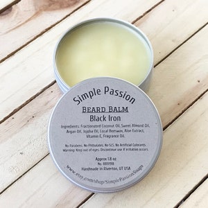 Beard Balm 1.8 oz - Beard Care | Beard Products | Beard Gift l Beard Balm Handmade With Utah Local Beeswax