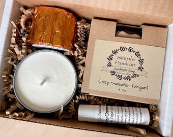 Custom Self Care Gift Box - Vegan Gifts, Thank You, Birthday, Appreciation, Stress Relief, Get Well, Mothers Day Pamper Set, Hug In A Box