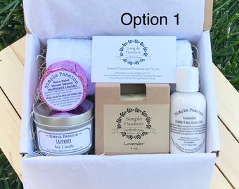 Lavender Pamper Spa Gift Box | Vegan Spa Gift Option | Get Well Pamper Spa Gift | Birthday Self Care Basket | Relaxation Gift Set For Her