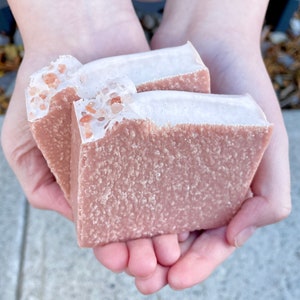 Camellia Sugar - Vegan Spa Sea Salt Soap | Handcrafted Soap | Handmade Soap | Cold Process Soap | Artisan Soap | Coconut Milk Salt Bar Soap