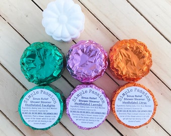 12 Sinus Relief Shower Steamers - Mentholated Shower Steamer | Aromatherapy Shower Steamers | Menthol Shower Steamers | Shower Tablet