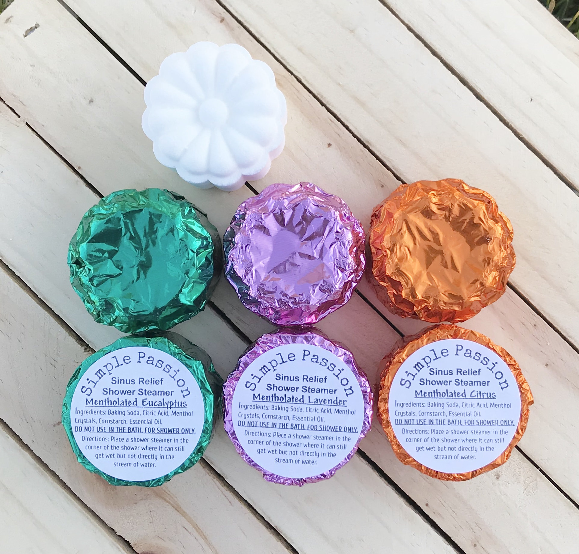 12 Mentholated Shower Steamers - Menthol Shower Steamer Aromatherapy Shower Steamers Menthol Shower Steamers Shower Tablet